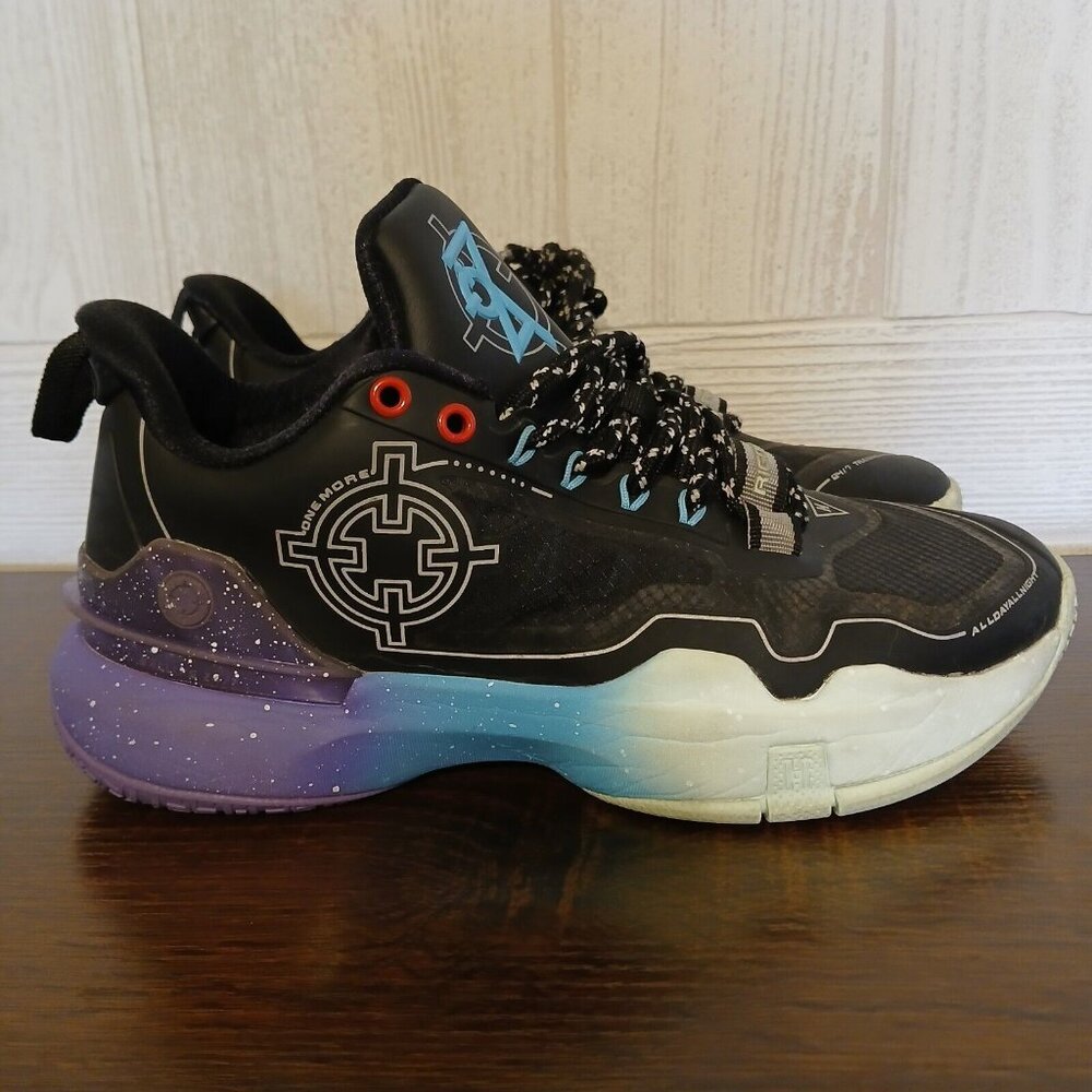 Rigorer‎ Men's Size 7 Black/Purple Basketball Sneakers Hydrogen 2 Z122160116-7